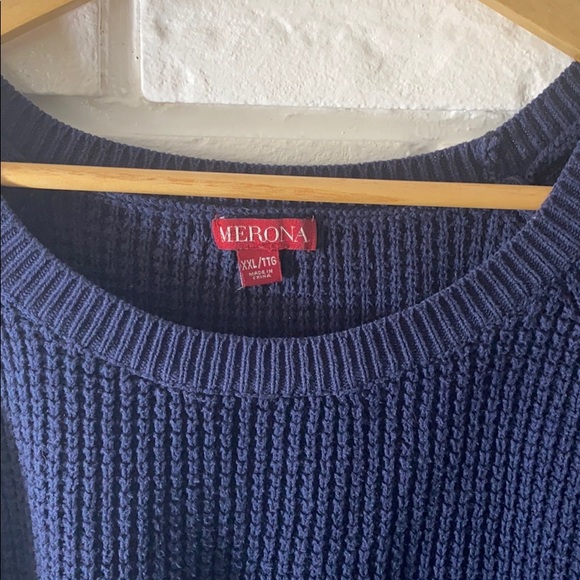 Navy knit sweater - Picture 3 of 3